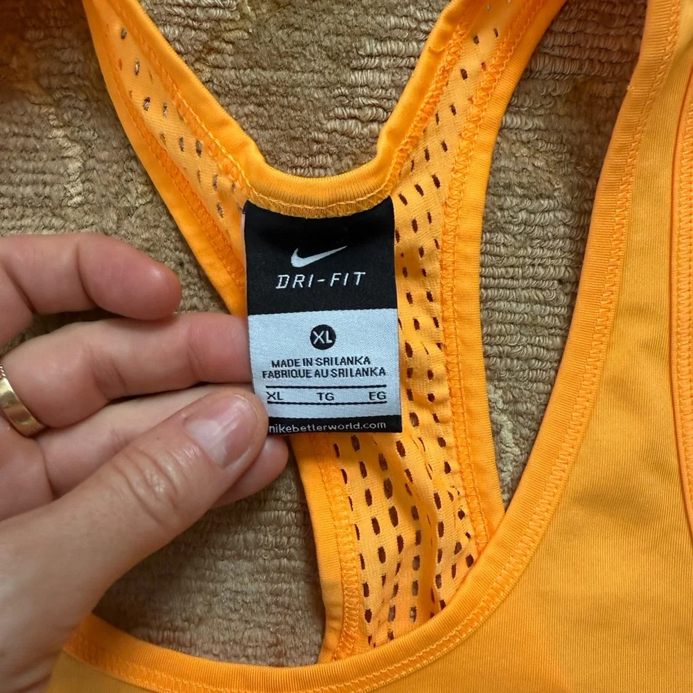 Nike Women's Bright Orange Tank Top